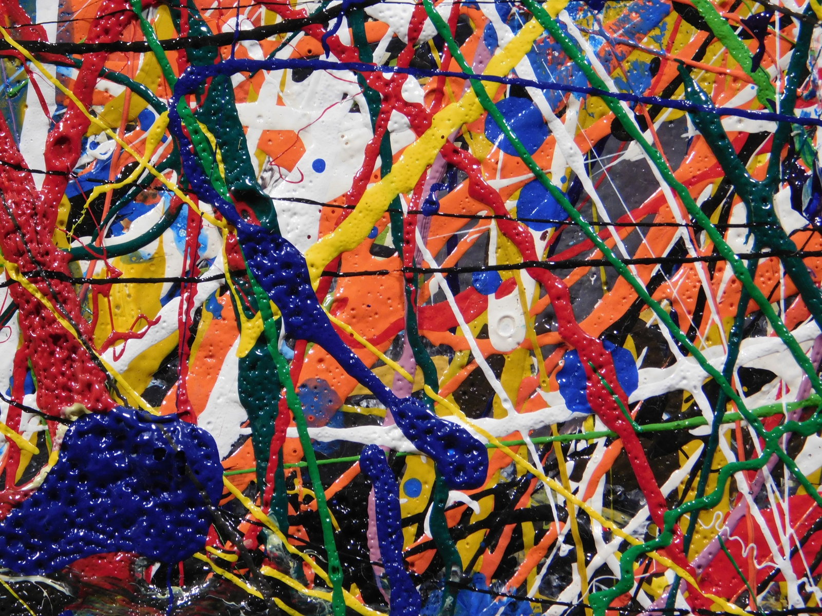 Jackson Pollock, Manner of : Abstract Composition - 4