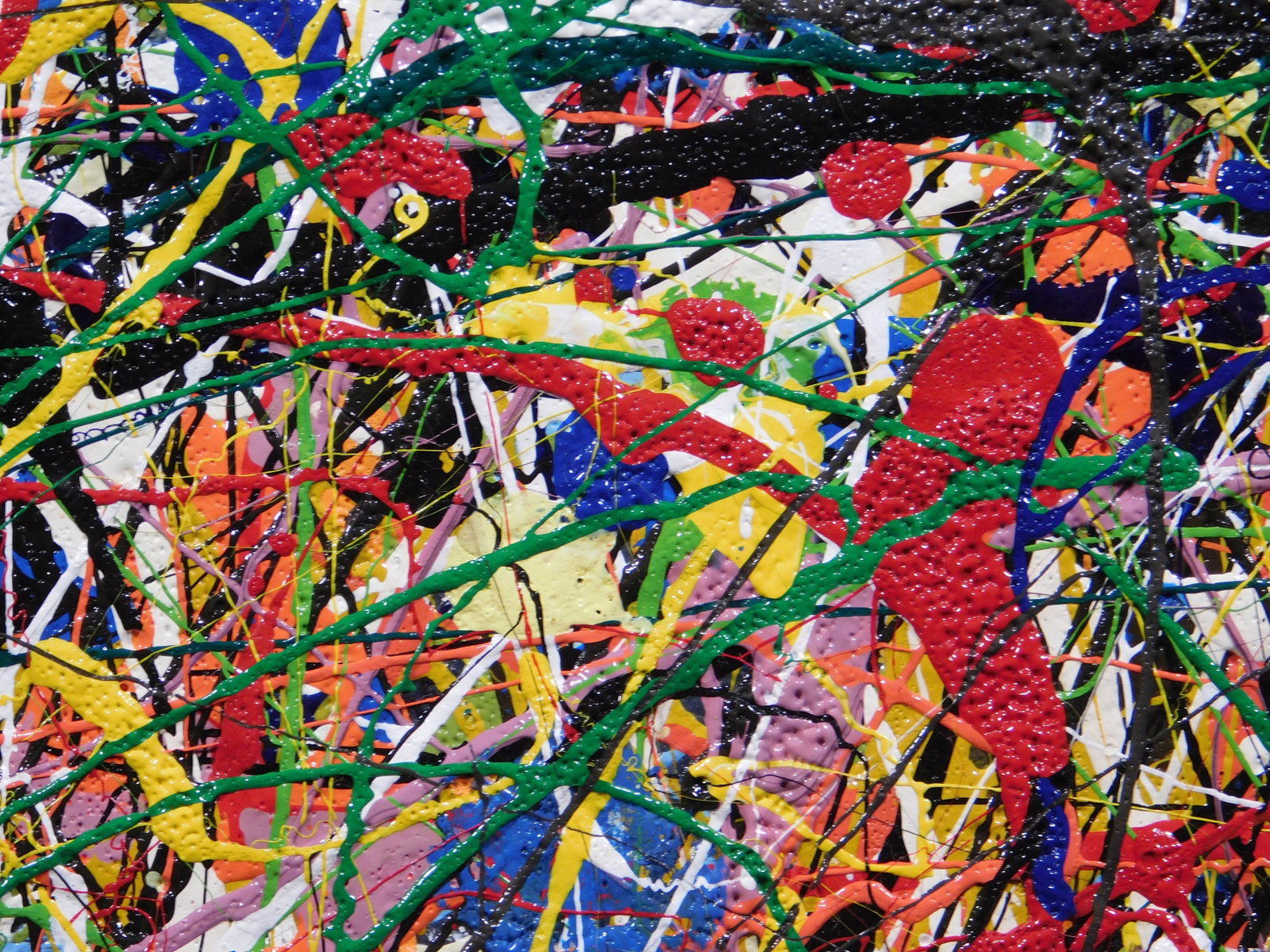 Jackson Pollock, Manner of : Abstract Composition - 5