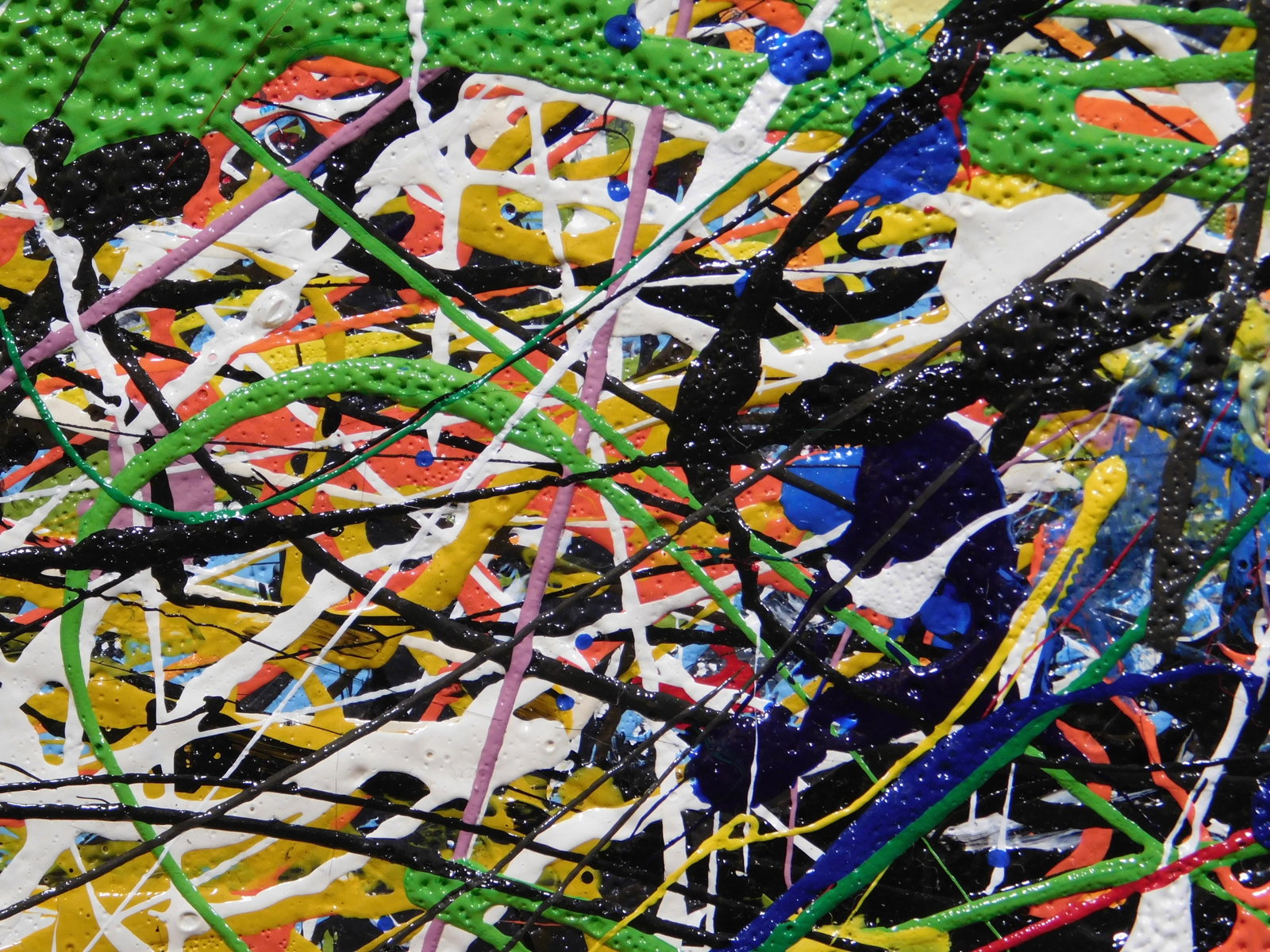 Jackson Pollock, Manner of : Abstract Composition - 8