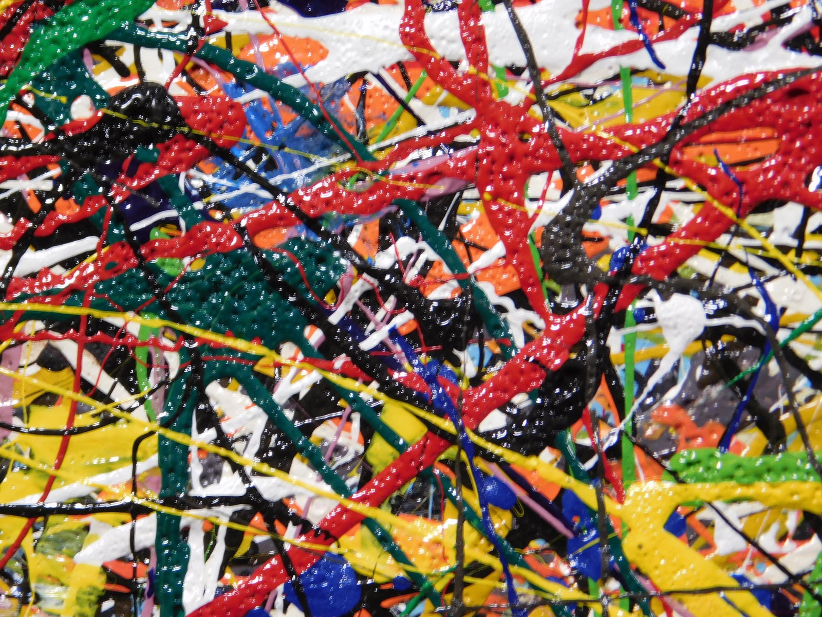 Jackson Pollock, Manner of : Abstract Composition - 9