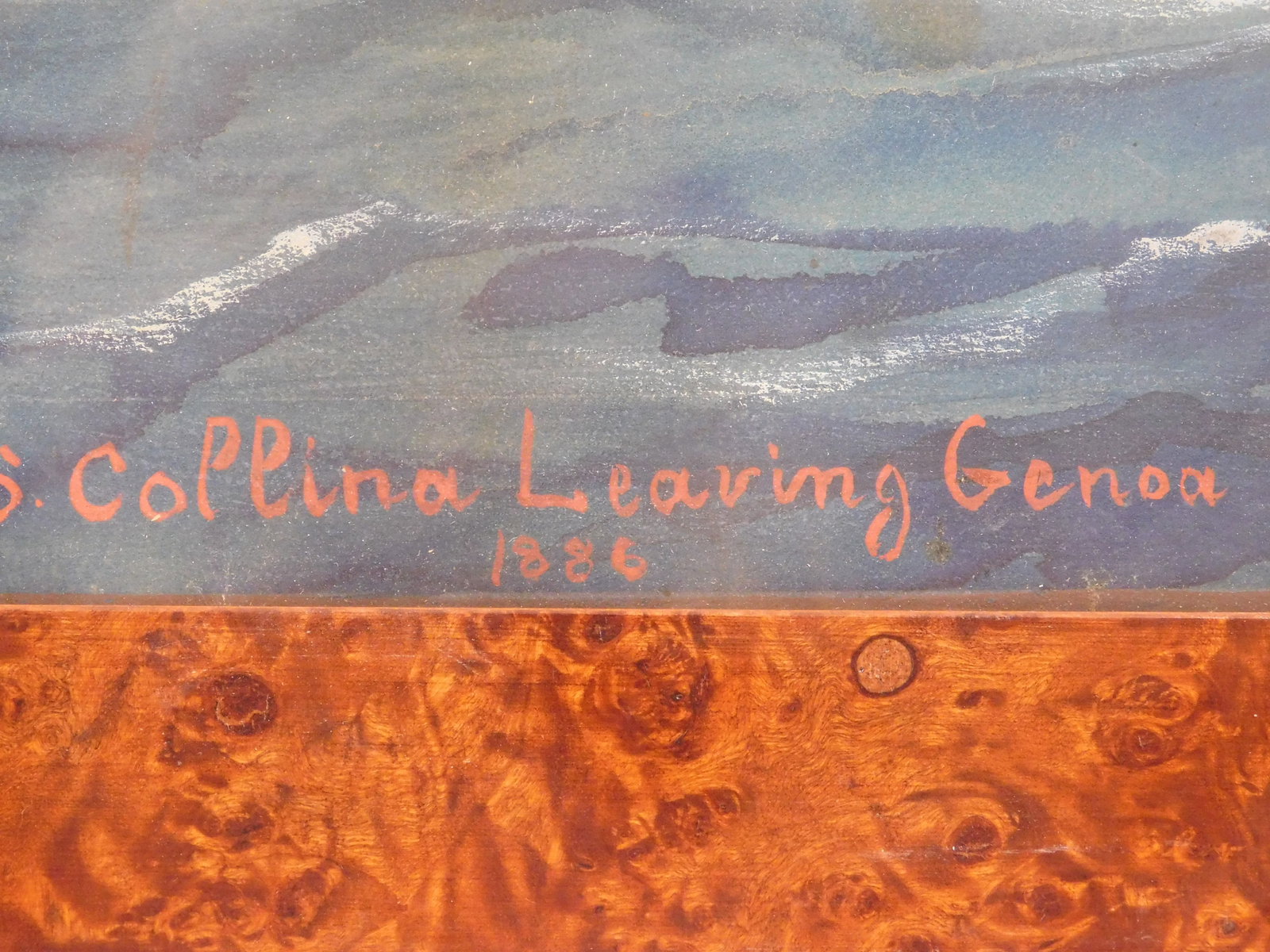 SS Collina Leaving Genoa - 2