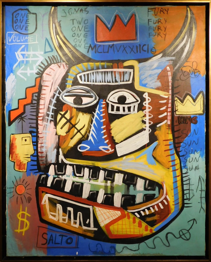 Jean-Michel Basquiat, Attributed: Fury Fury Fury (1 of 8)