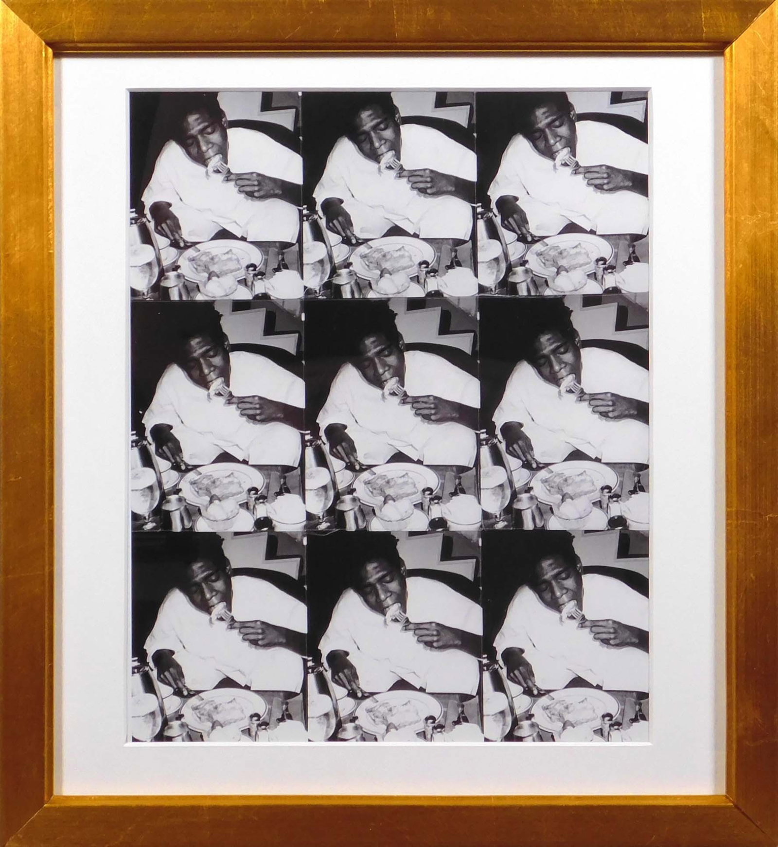 Andy Warhol: Photo of Jean-Michel Basquiat: Andy Warhol (American, 1928-1987) : Photo of Jean-Michel Basquiat. Sheet-fed gravure, printed in 1995. Andrew Warhola was an American artist, director and producer who was a leading figure in the