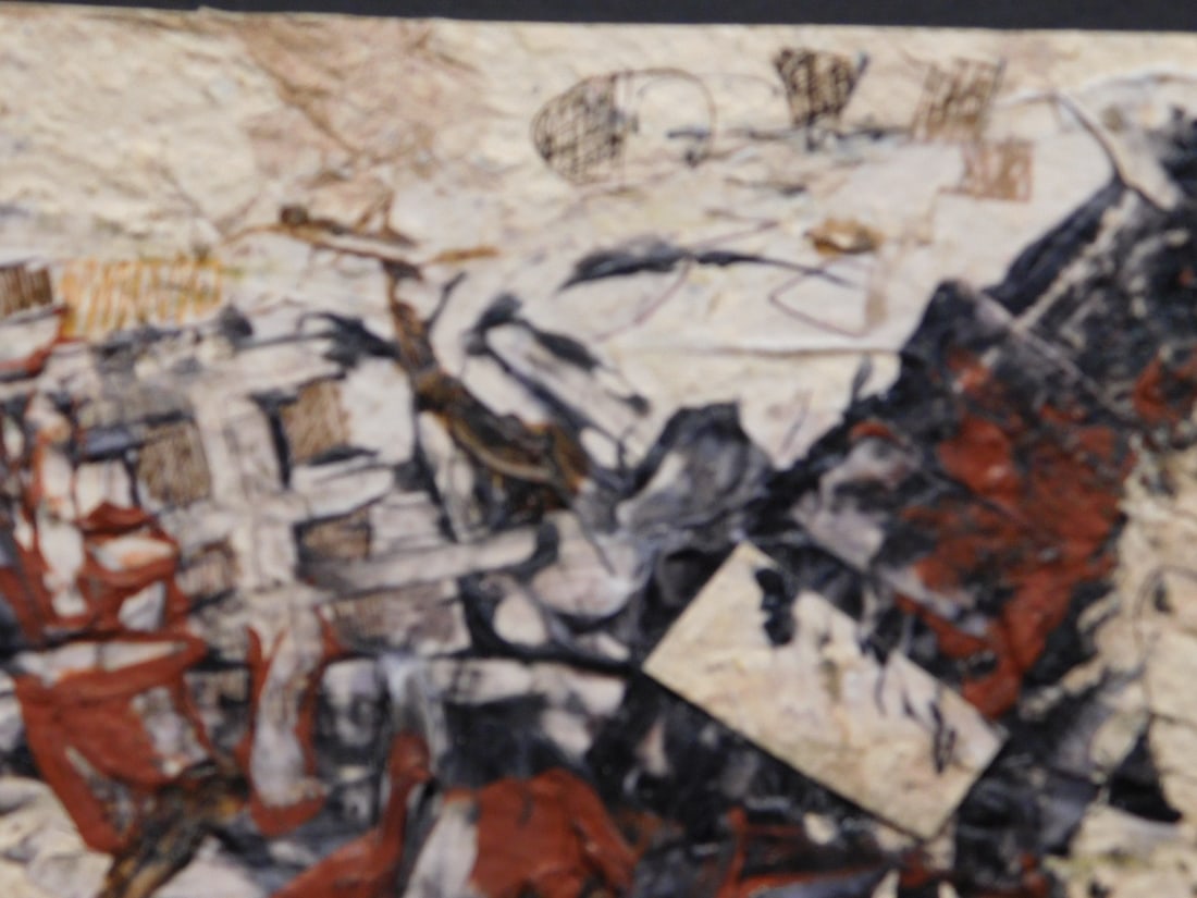 Antoni Tapies, Attributed: Mixed Media Collage - 6