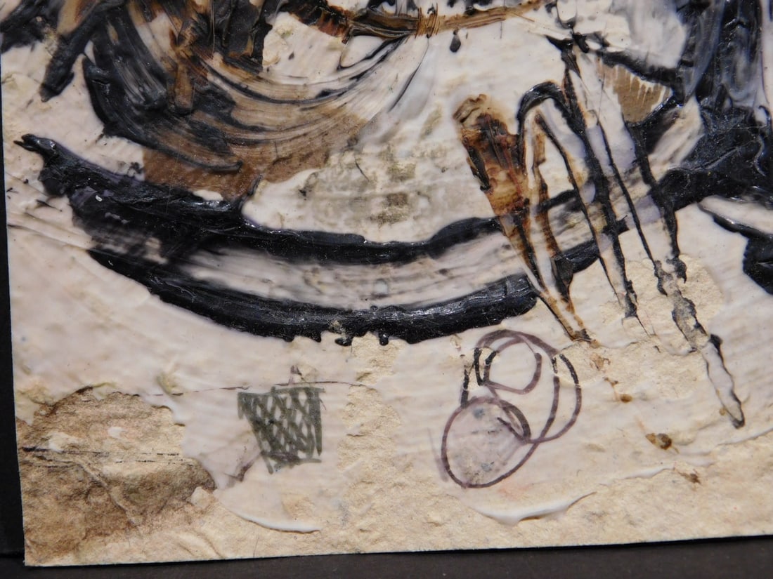 Antoni Tapies, Attributed: Mixed Media Collage - 9