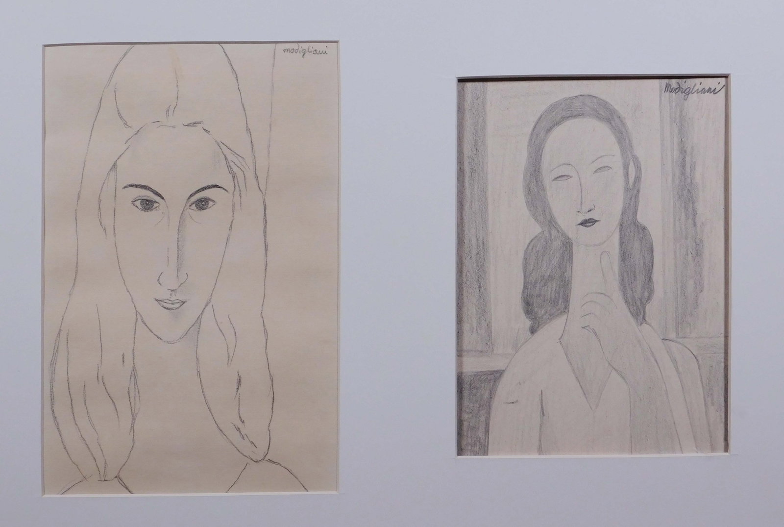 Amedeo Modigliani, In the Manner of : Two Portraits (1 of 14)