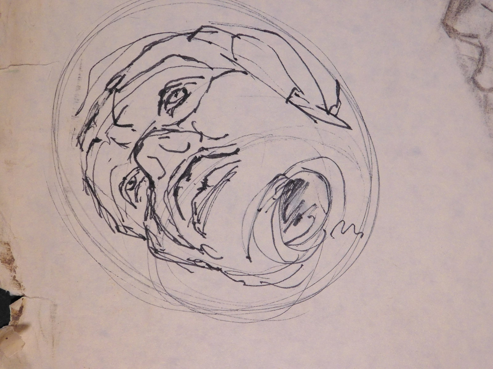 Pablo Picasso, Attributed: Double Sided Head Studies - 13
