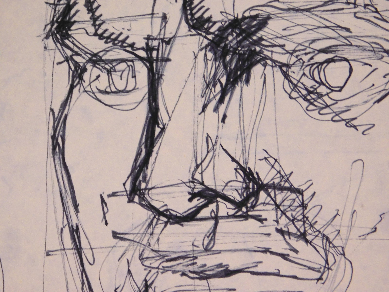Pablo Picasso, Attributed: Double Sided Head Studies - 3