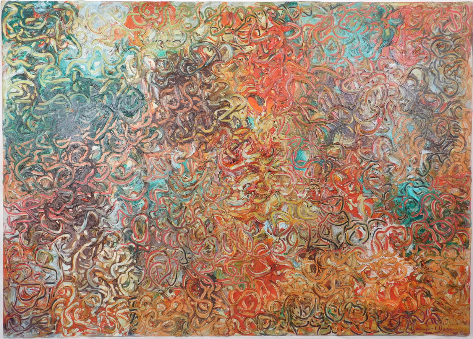 Beauford Delaney Attributed: Untitled Abstract Painting: Beauford Delaney Attributed: Untitled Abstract Painting Beauford Delaney, an expatriate African-American painter, spent his childhood and teen years in Knoxville, Tennessee. He studied at the Massachu