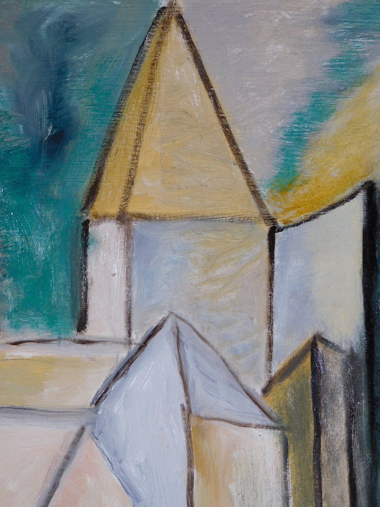 Georges Braque, Attributed: Abstract Cityscape - 4