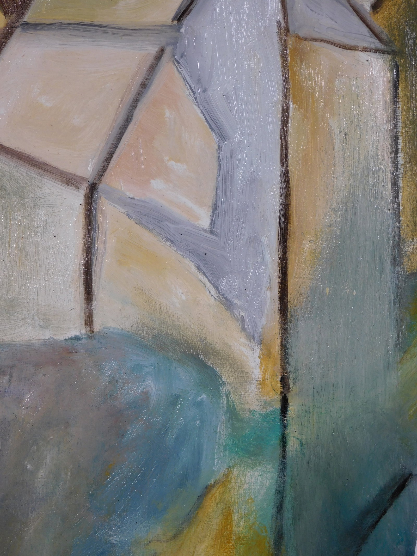 Georges Braque, Attributed: Abstract Cityscape - 7