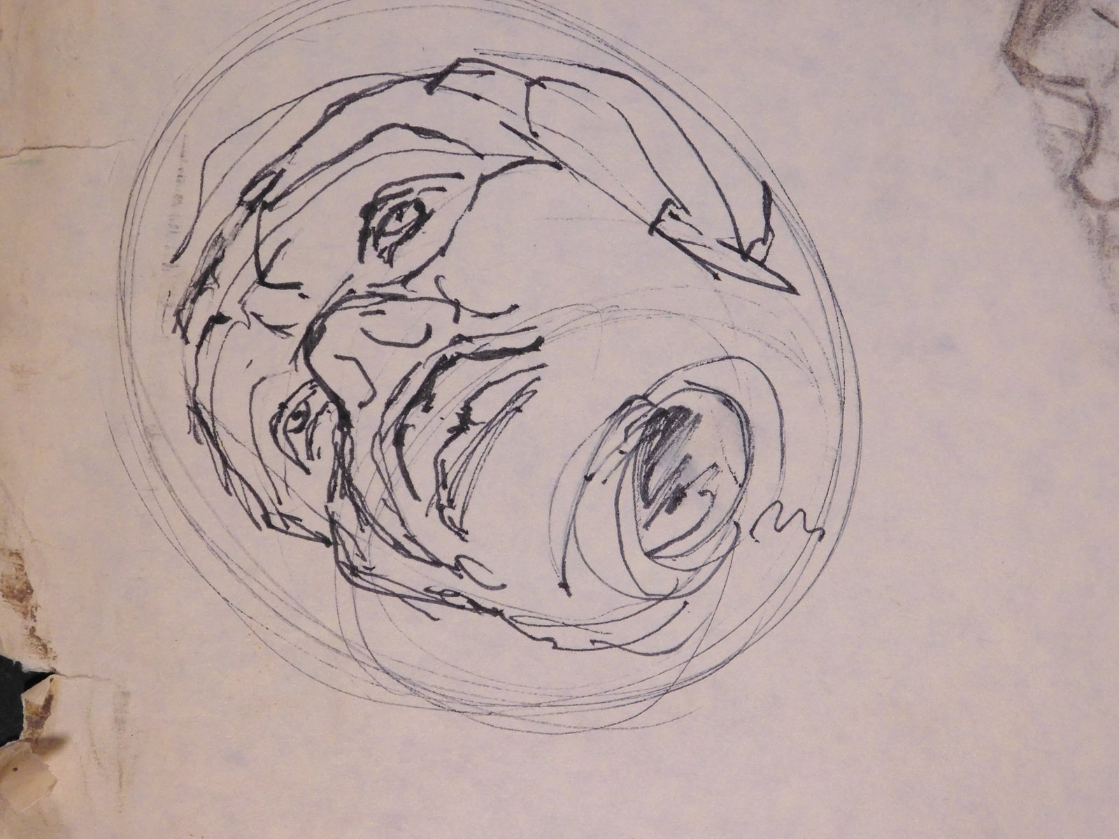Pablo Picasso, Attributed: Double Sided Head Studies - 13
