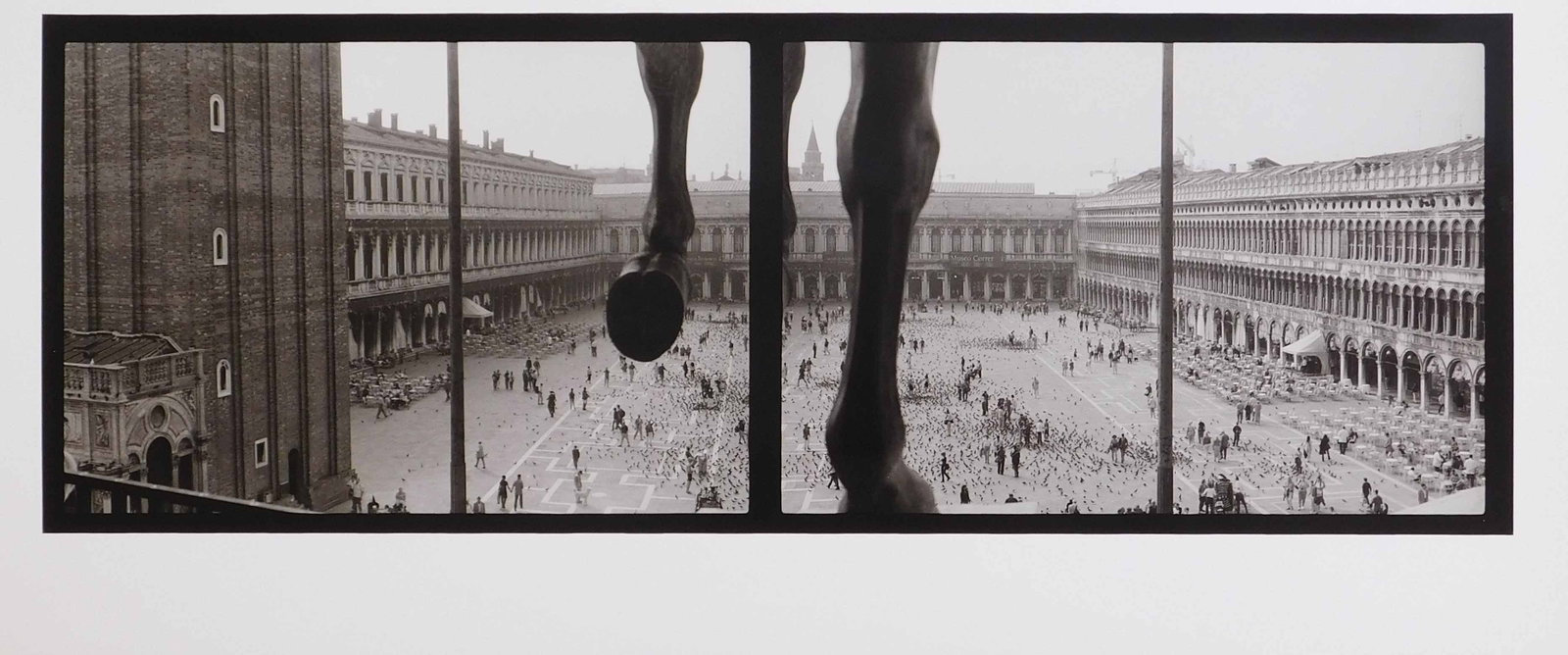 Eric Lewandowski : Piazza San Marco, Venice: Eric Lewandowski (American, b. 1972), Piazza San Marco, Venice, 2001, Limited Ed. 3/25, Silver Gelatin Print. Signed and titled reverse. 9 ? x 24 inches. Private Collection, Boston, USA. Excellent