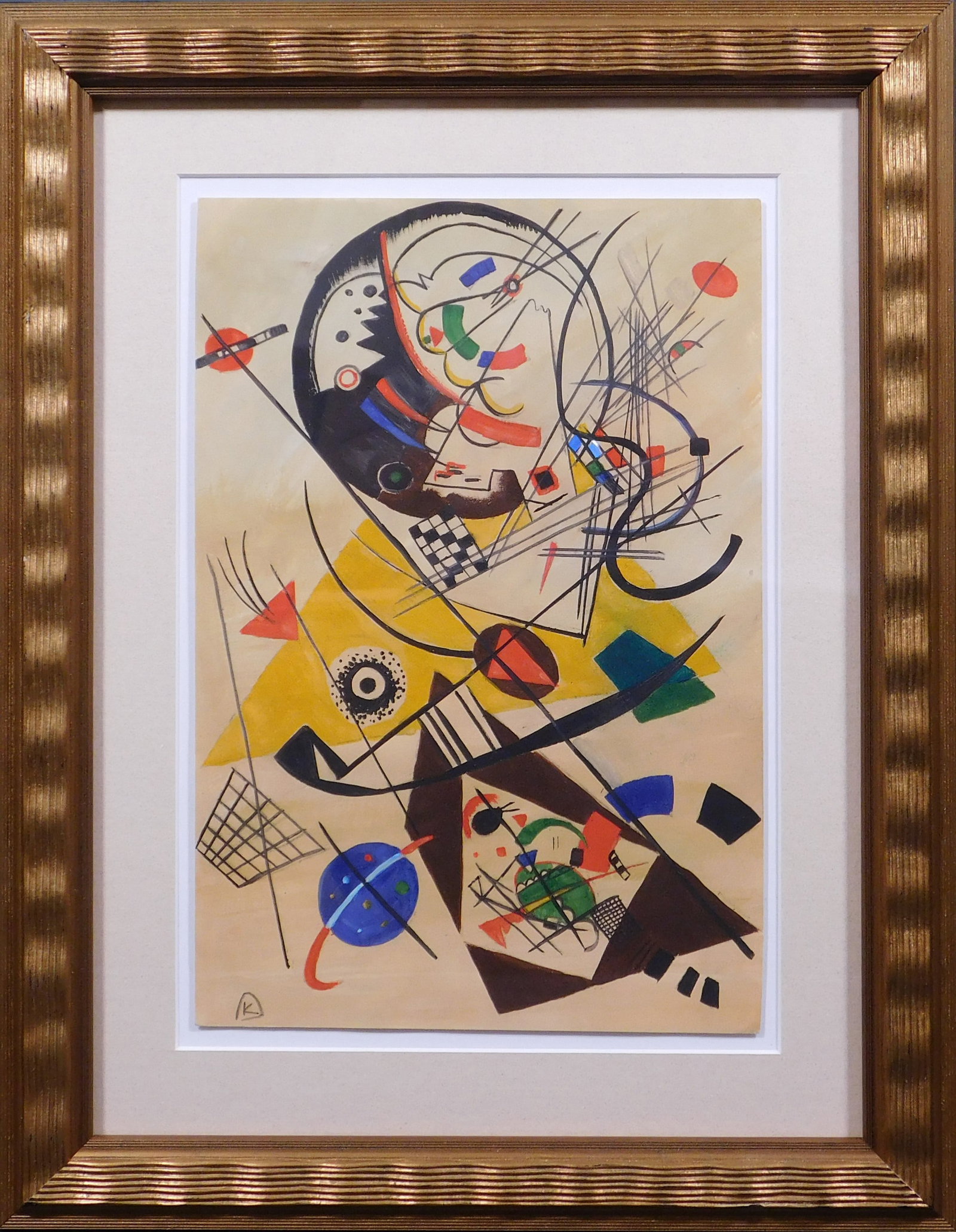 Wassily Kandinsky, Attributed: Abstract Composition - 3