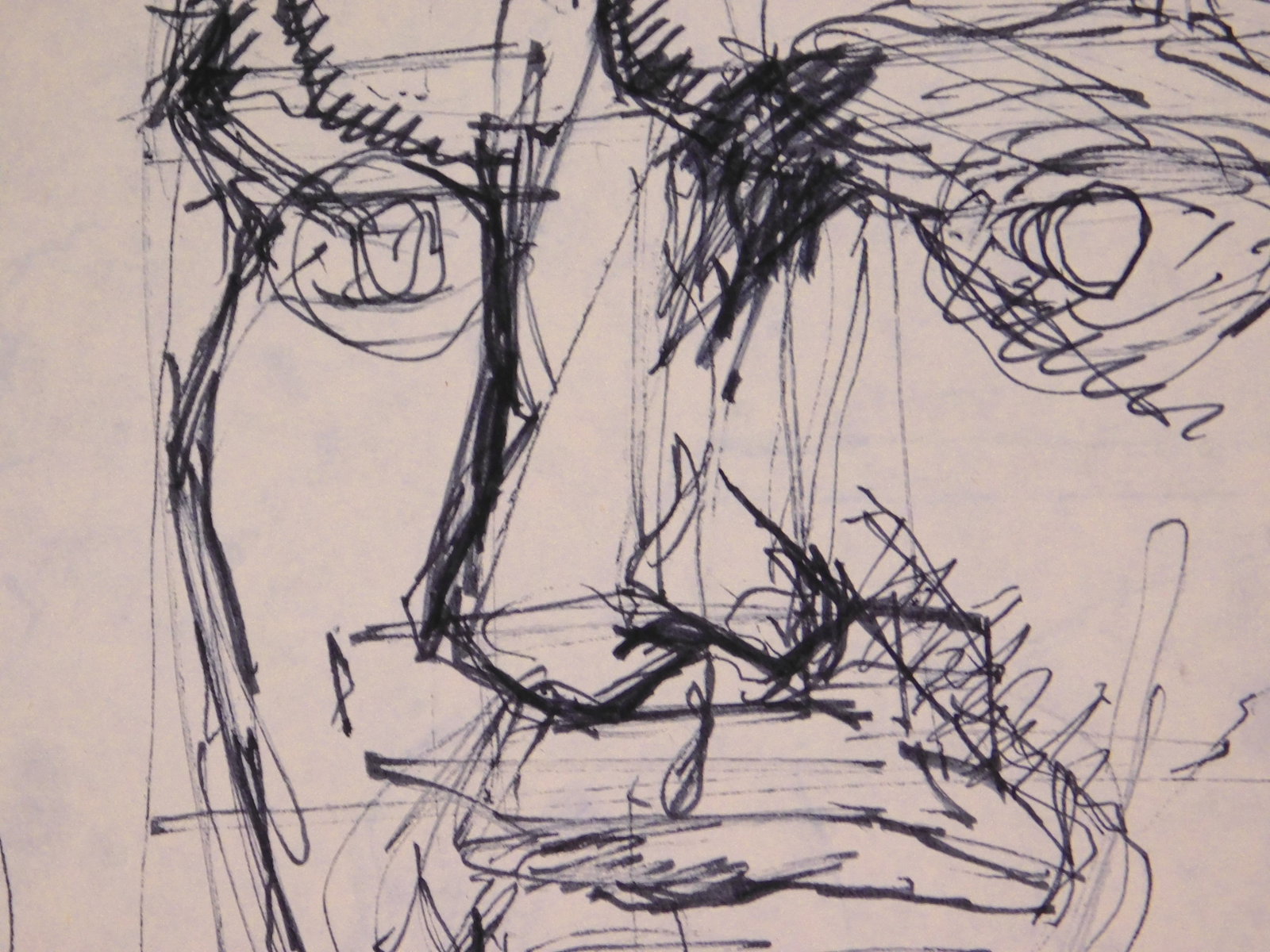 Pablo Picasso, Attributed: Double Sided Head Studies - 3