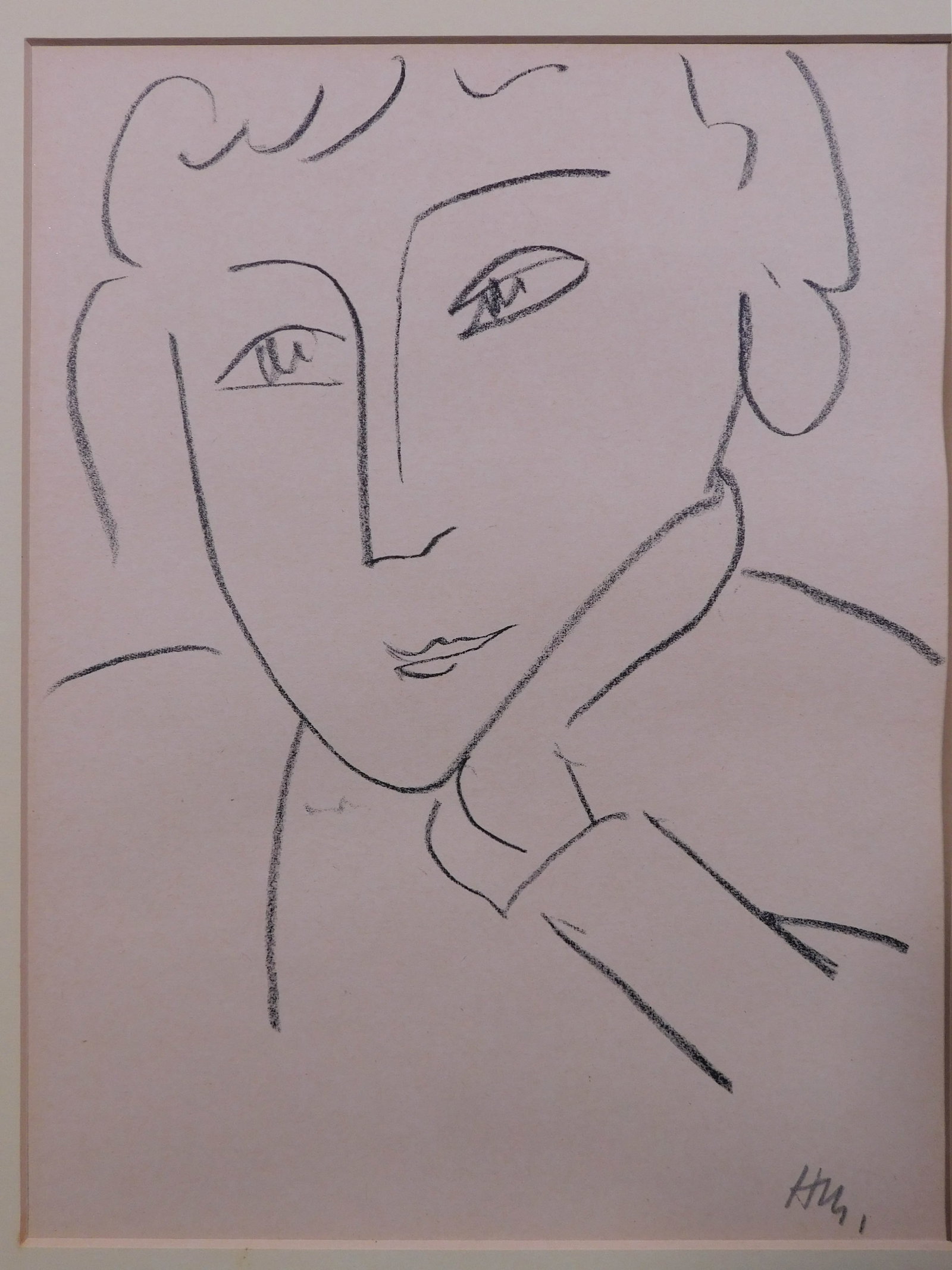 Henri Matise Attributed: Visage - 2