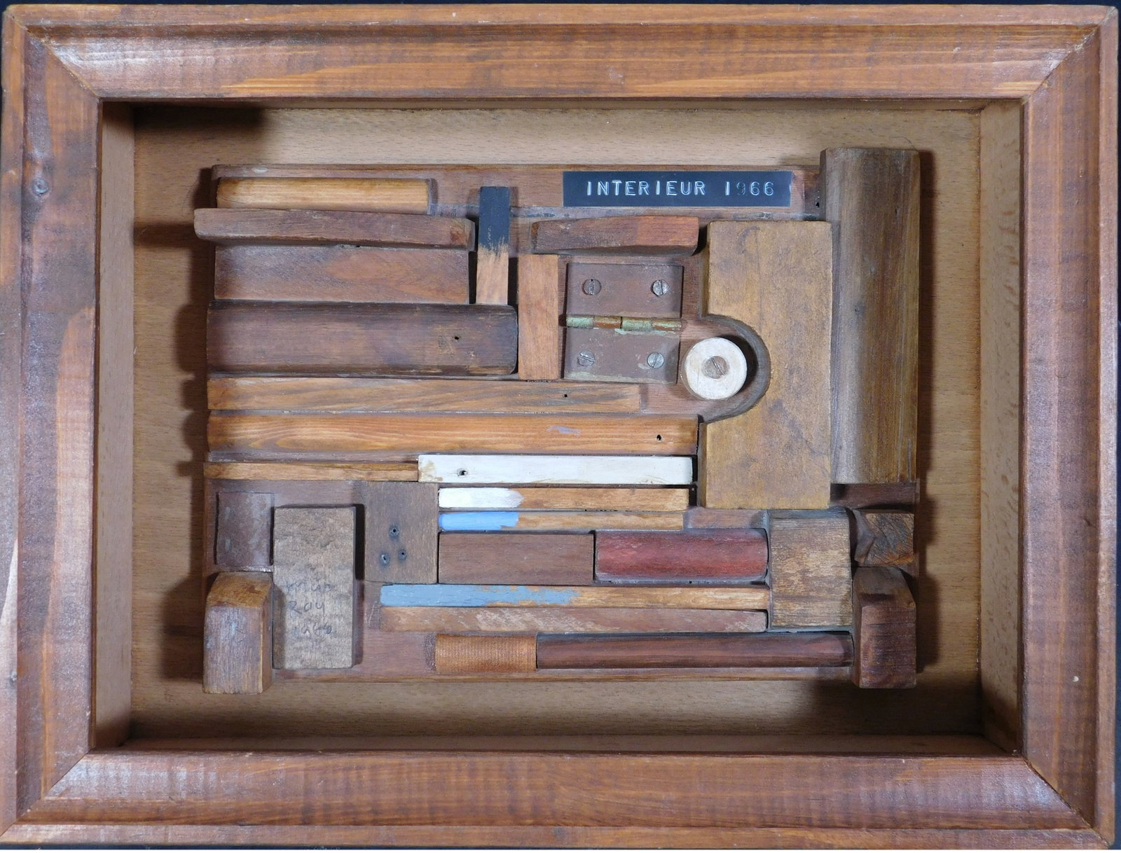Man Ray Attributed: Interieur, Wooden Collage (1 of 12)