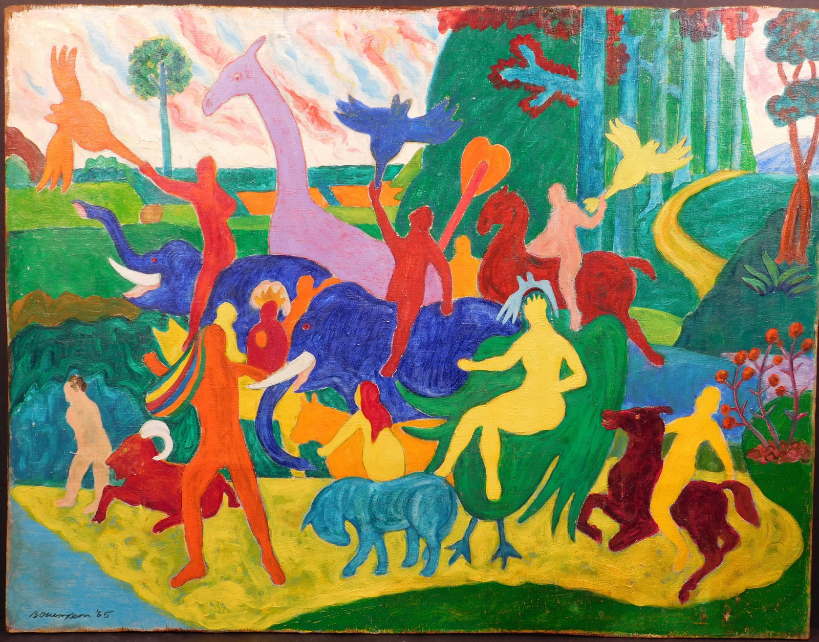 Bob Thompson Attributed: People & Animals 1965 (1 of 13)