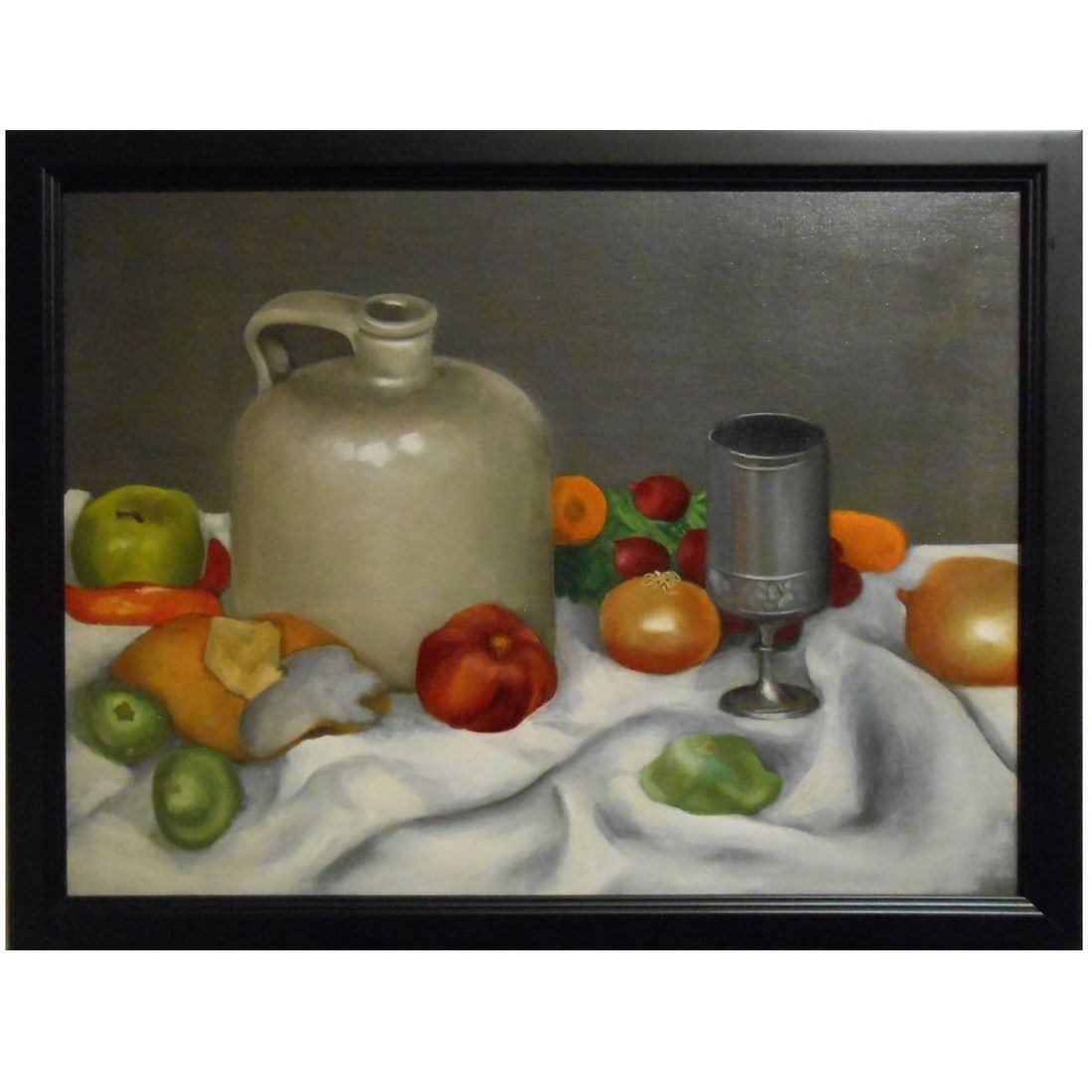 Baldwin: Still Life: Baldwin (20th Century): Still Life, c. 1960. Oil on panel, signature on back, framed. 23.5 x 17.5 inches sight, 26.5 x 20.5 inches framed. Private Collection, New England Good condition. NOTE: If