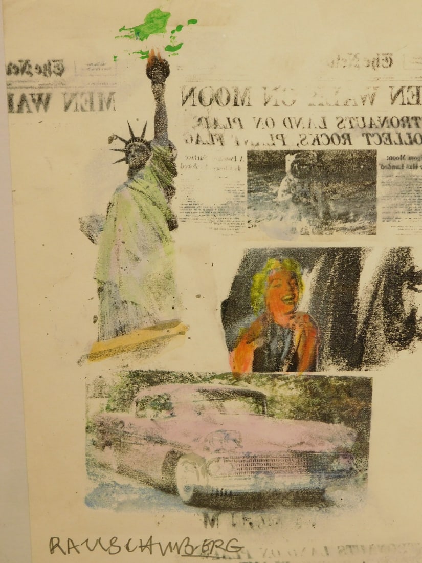 Robert Rauschenberg Attr.: Newspaper and American Iconography (1 of 7)
