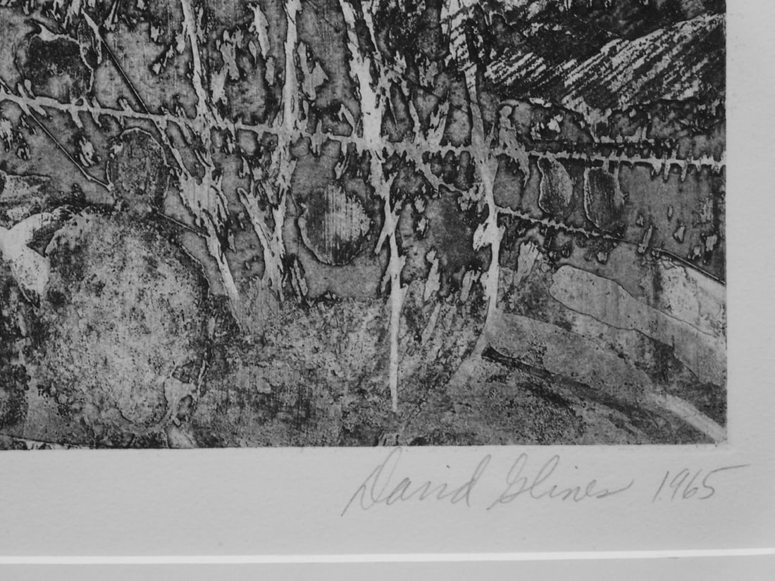 David Glines: Winter Triptych Etching 1965 - 2