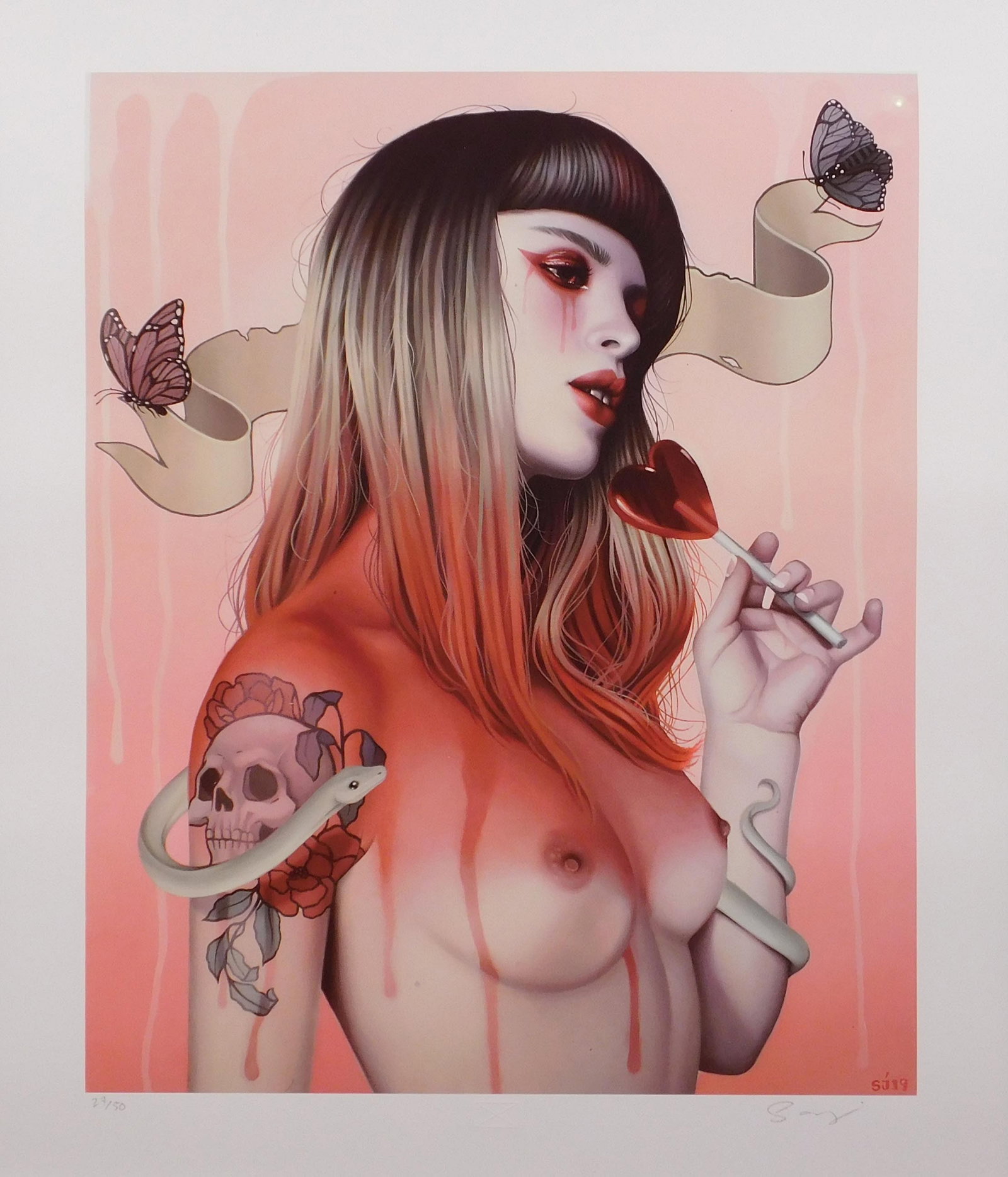 Sarah Joncas: Pretty, Broken Flower: Sarah Joncas (Canadian, b 1986): Pretty, Broken Flower, 2021. Archival Pigment Print on 290gsm Moab Entrada Fine Art Paper. This RUN is signed and numbered (27/50) in pencil by Sarah Joncas and comes