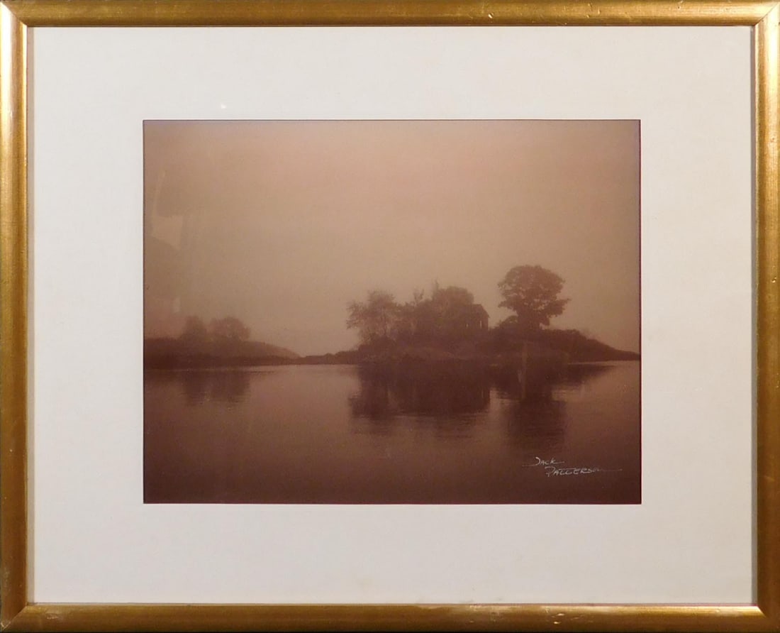 Jack Patterson: Photograph of an Abandoned Lake House: Jack Patterson: Photograph of an Abandoned Lake House, signed lower right, framed. 17 x 21 inches framed; 11 x 14 inches photo. Private Collection, New England Great condition, minor scuffs on the
