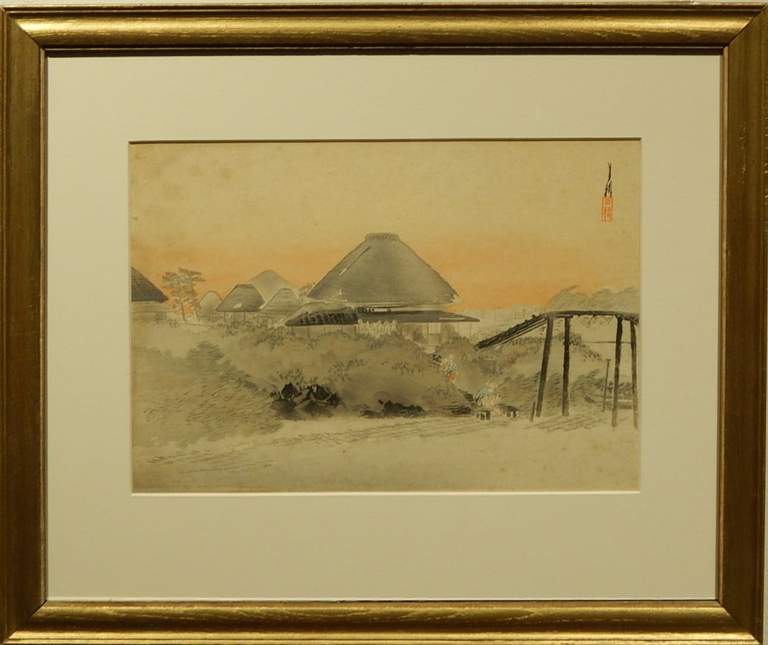 Chinese Sunset Lithograph (1 of 7)