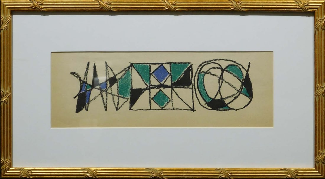 Andre Marchand: Abstract Composition, Lithograph 1947 (1 of 3)