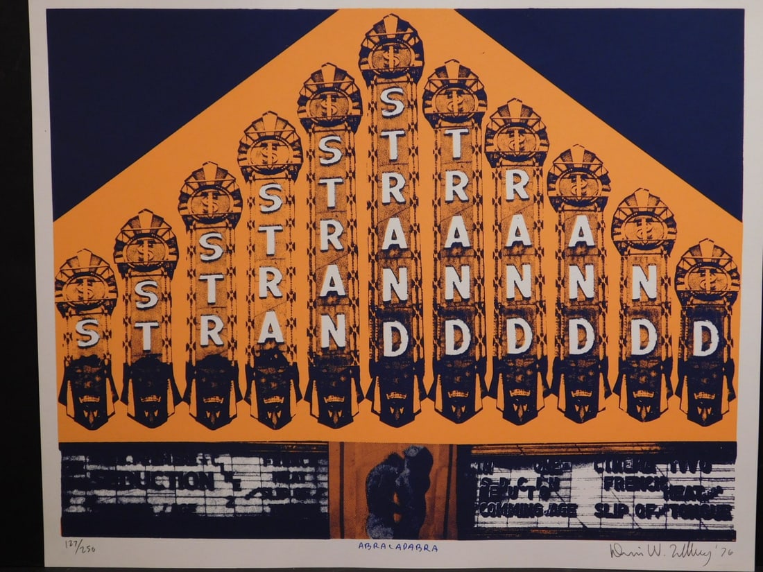 Dennis Tillberg: Abra Cad Abra: Dennis Tillberg: Abra Cad Abra silkscreen on paper, 127/250, signed illegibly, dated, unframed. From seventh annual RISD (Rhode Island School of Design) silkscreen portfolio in 1976. 16x20 in. paper