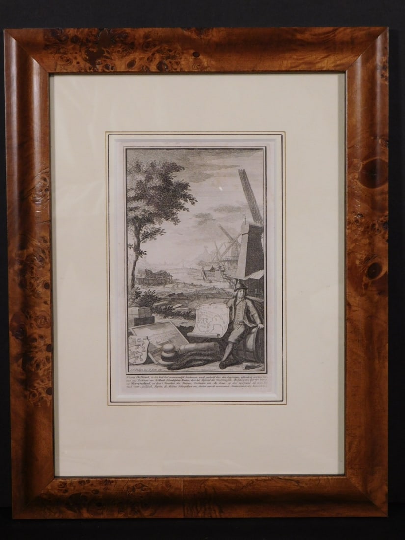 Isaak Tirion after J.C Philips: Windmill Scene (1 of 7)