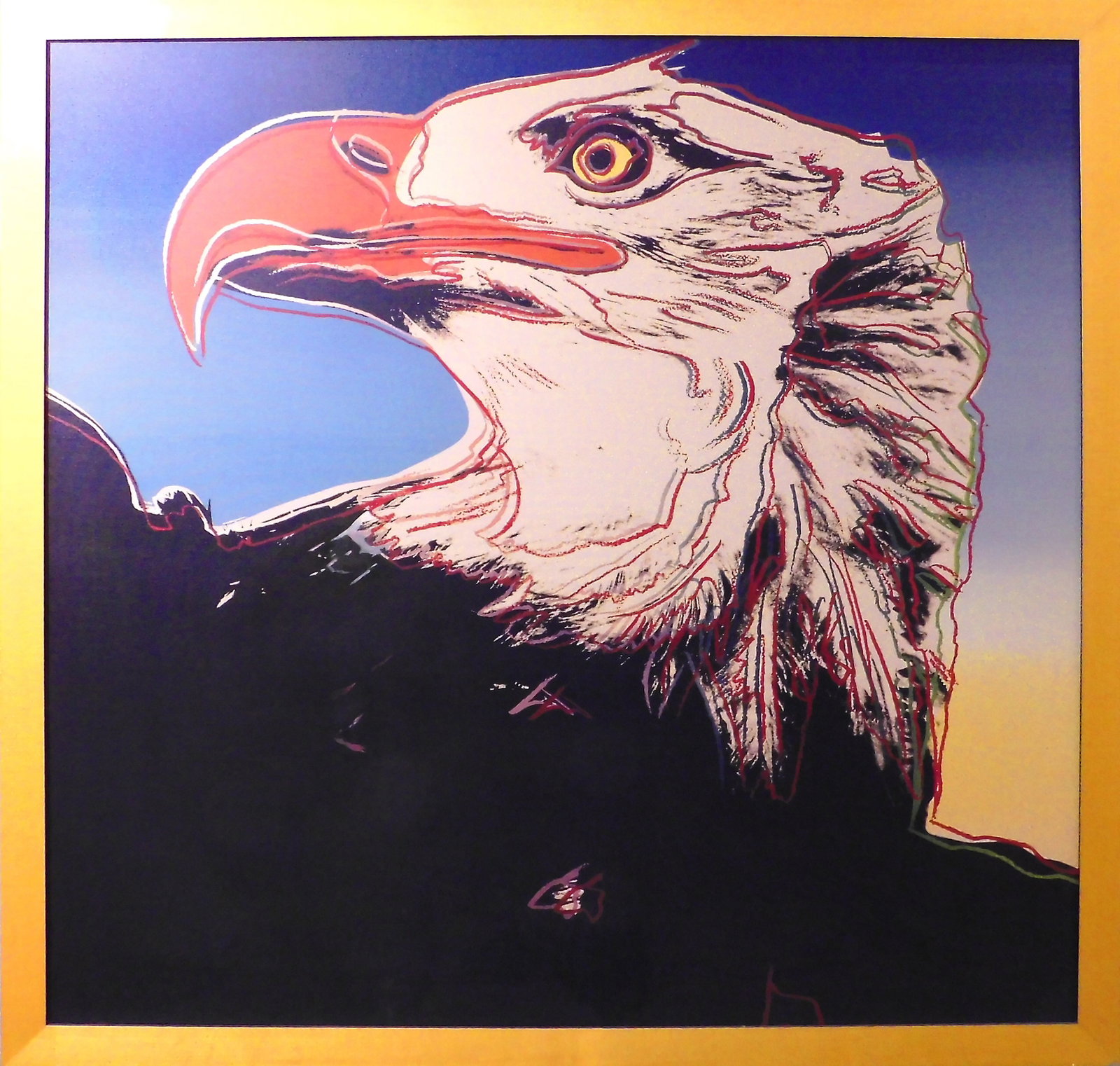 After Andy Warhol: Bald Eagle: After Andy Warhol (American, 1928-1987): Bald Eagle, ca 2005. Digital r7500eproduction print on canvas. Commissioned by the original work's owner before its 2005 sale. (see lot 48, Sotheby's November