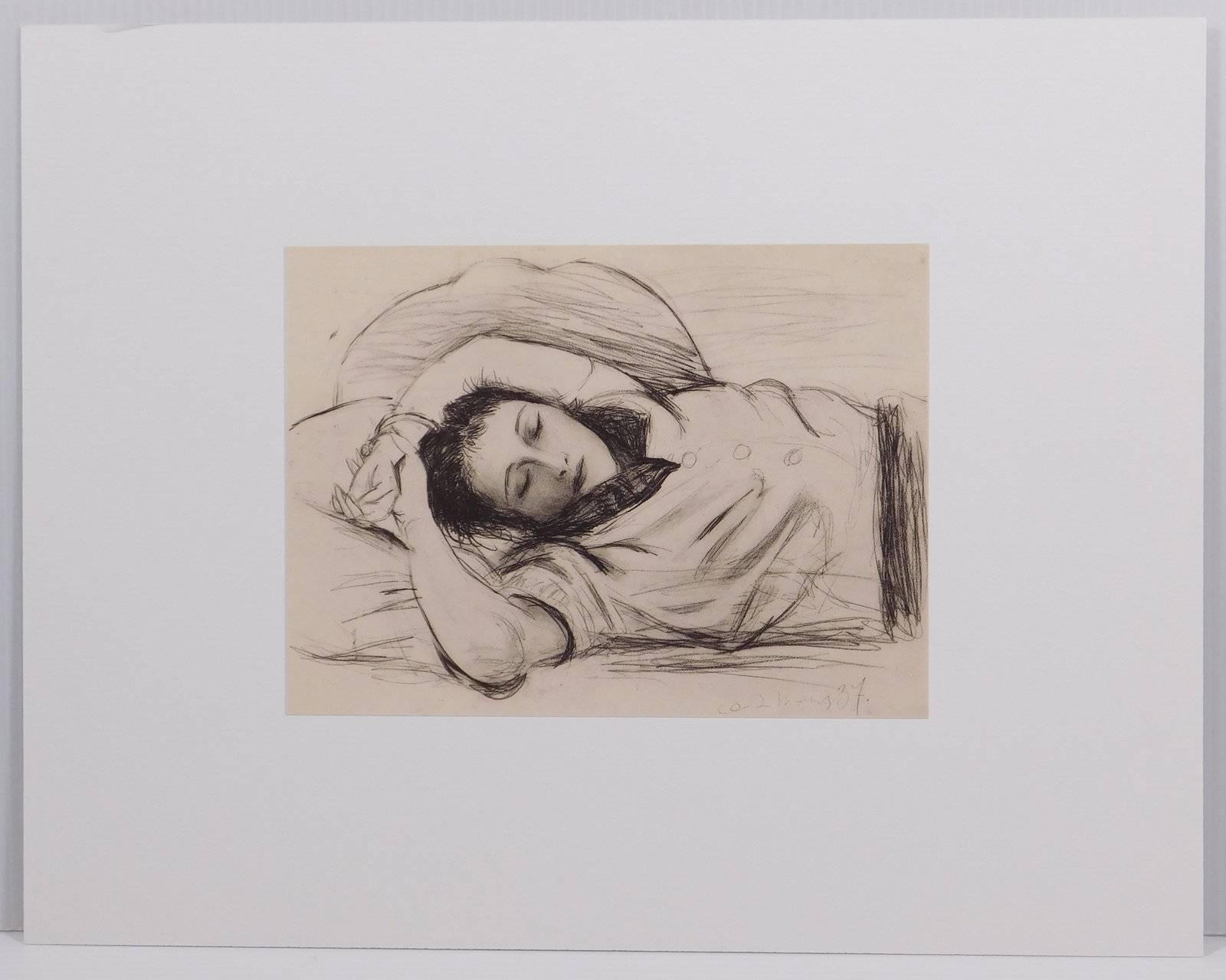 Pablo Picasso: Dora Mar: Pablo Picasso (Spanish, 1881-1973): Dora Mar. Collotype on paper mounted to archival matboard, printed in 1948, label on the backing board, unframed. 11 x 14 inches with margins; 5 5/8 x 7 4/8 inches