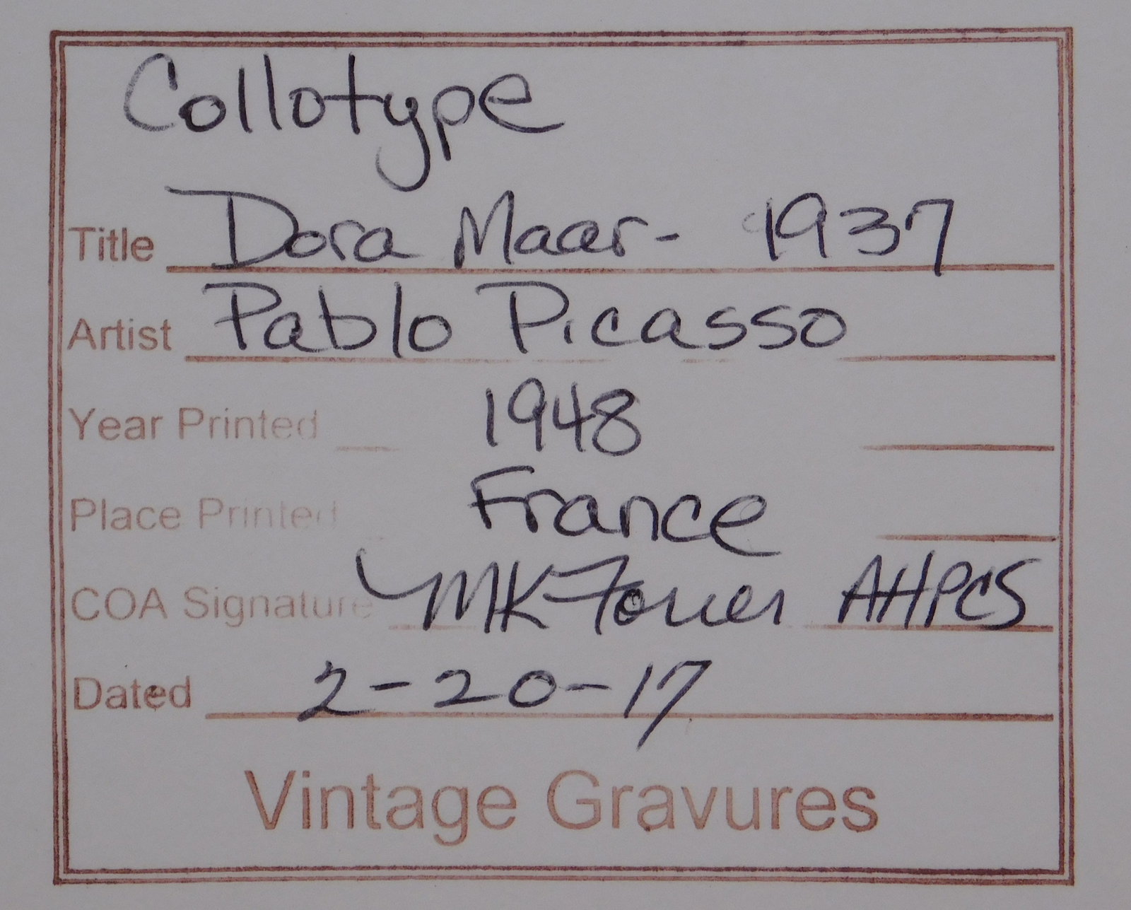 Pablo Picasso: Dora Mar - 4