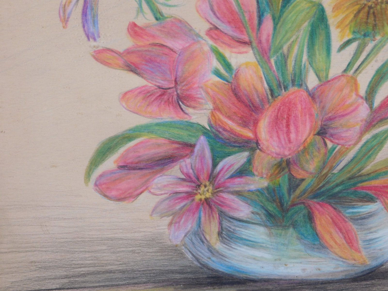 Low Vase with Flowers - 6
