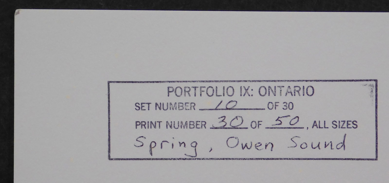Howard Bond: Spring, Owen Sound - 8