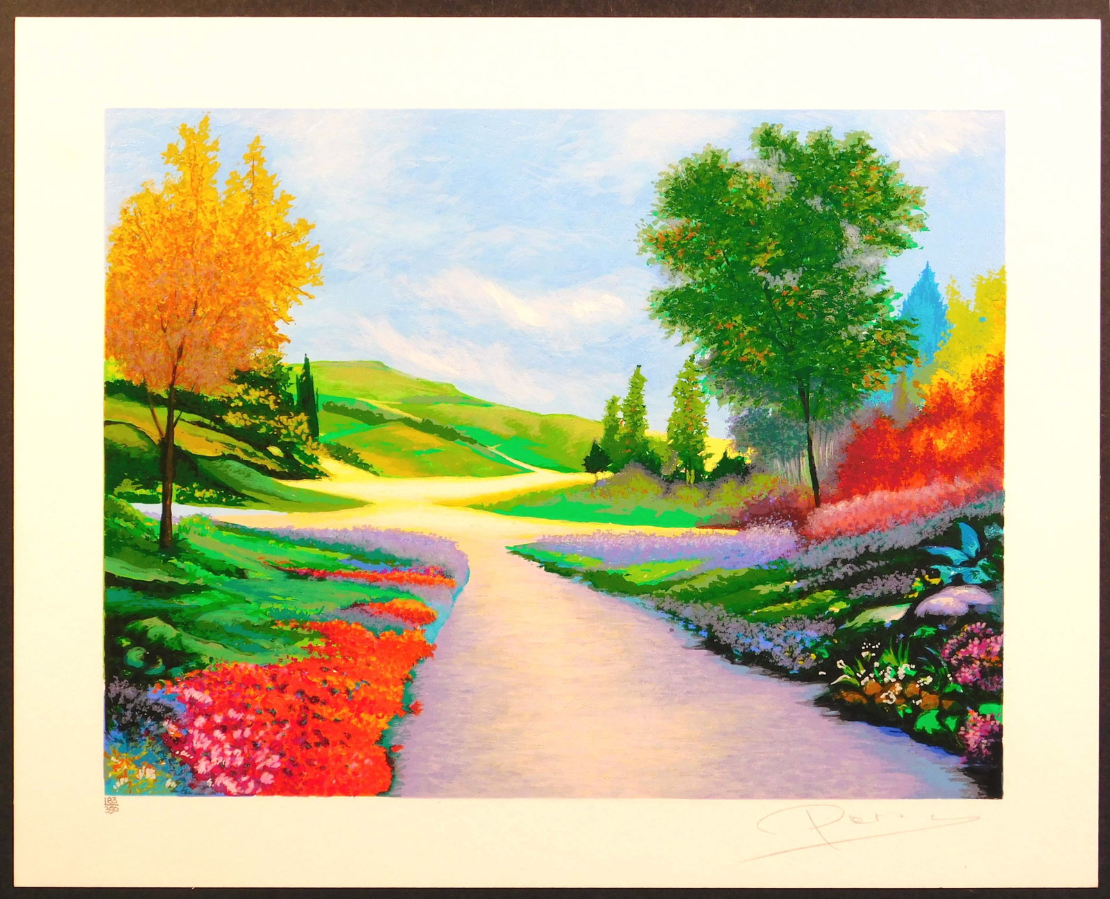 Alex Perez (Chilean, b. 1946): Primrose Path: Alex Perez (Chilean, b. 1946): Primrose Path. Serilithograph on paper, signed in pencil, unframed. This work is accompanied by a COA. Born in Santiago, Chile in 1946, Alex Perez is a fourth-generation