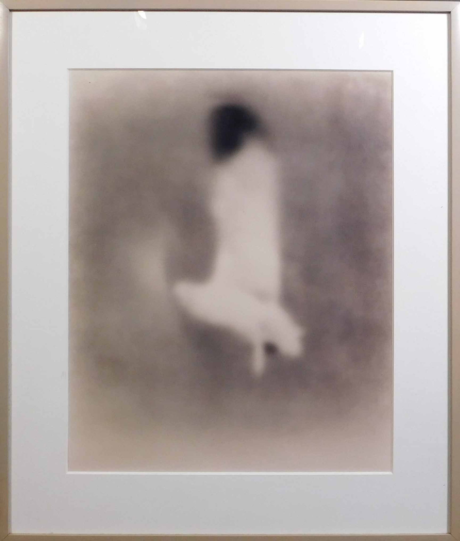 Rozot Sterk: Sea Gull: Rozot Sterk (20th Century): Blurred Sea Gull. Toned black and white photograph. Framed in FT-2 maple, latex gray rub 27 x 22.5 inches framed; 20 x 16 inches sight. Private Collection, Boston, USA.
