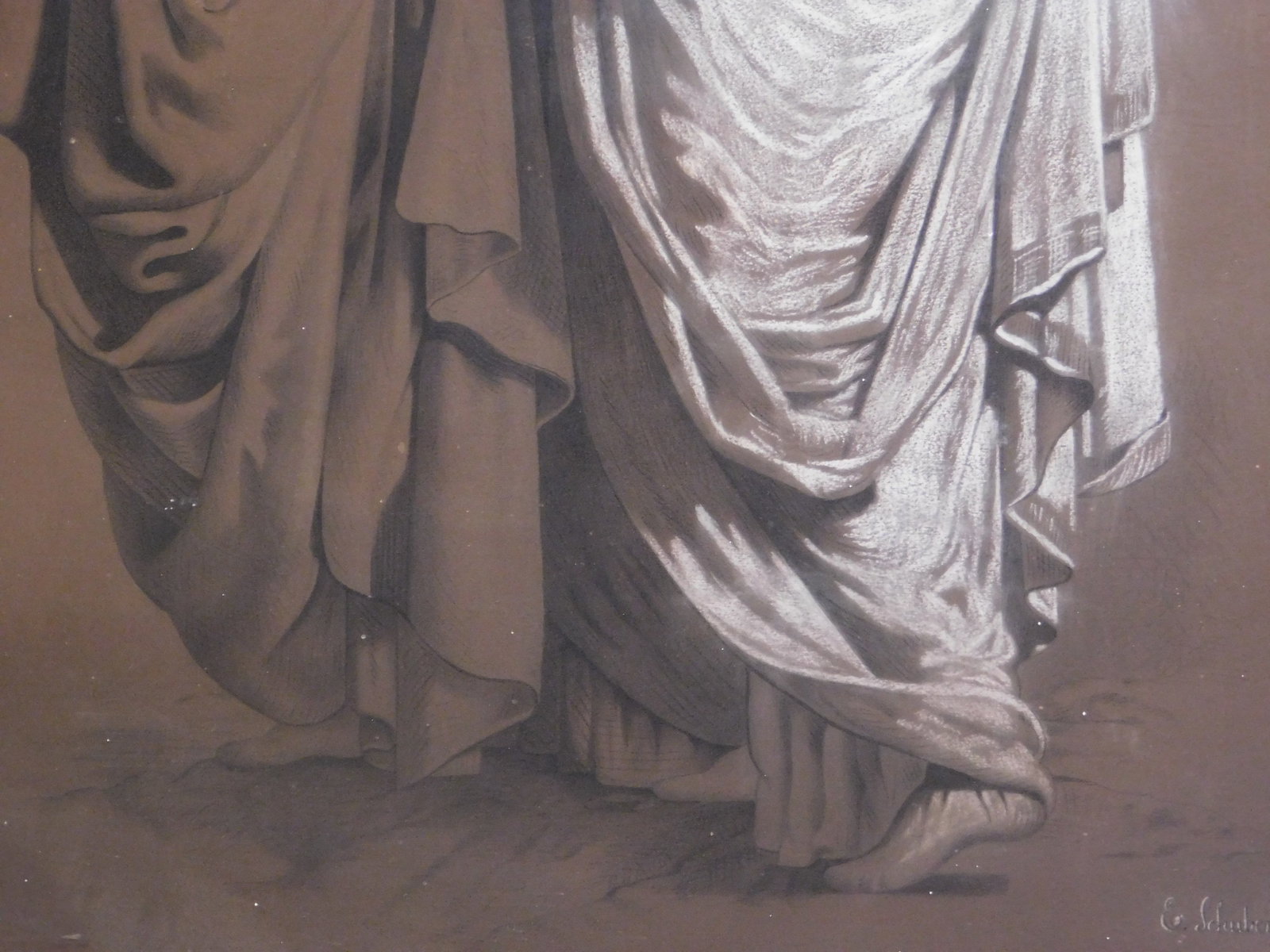 E Shubert: Two Robed Figures (Orpheus and Eurydice) - 3