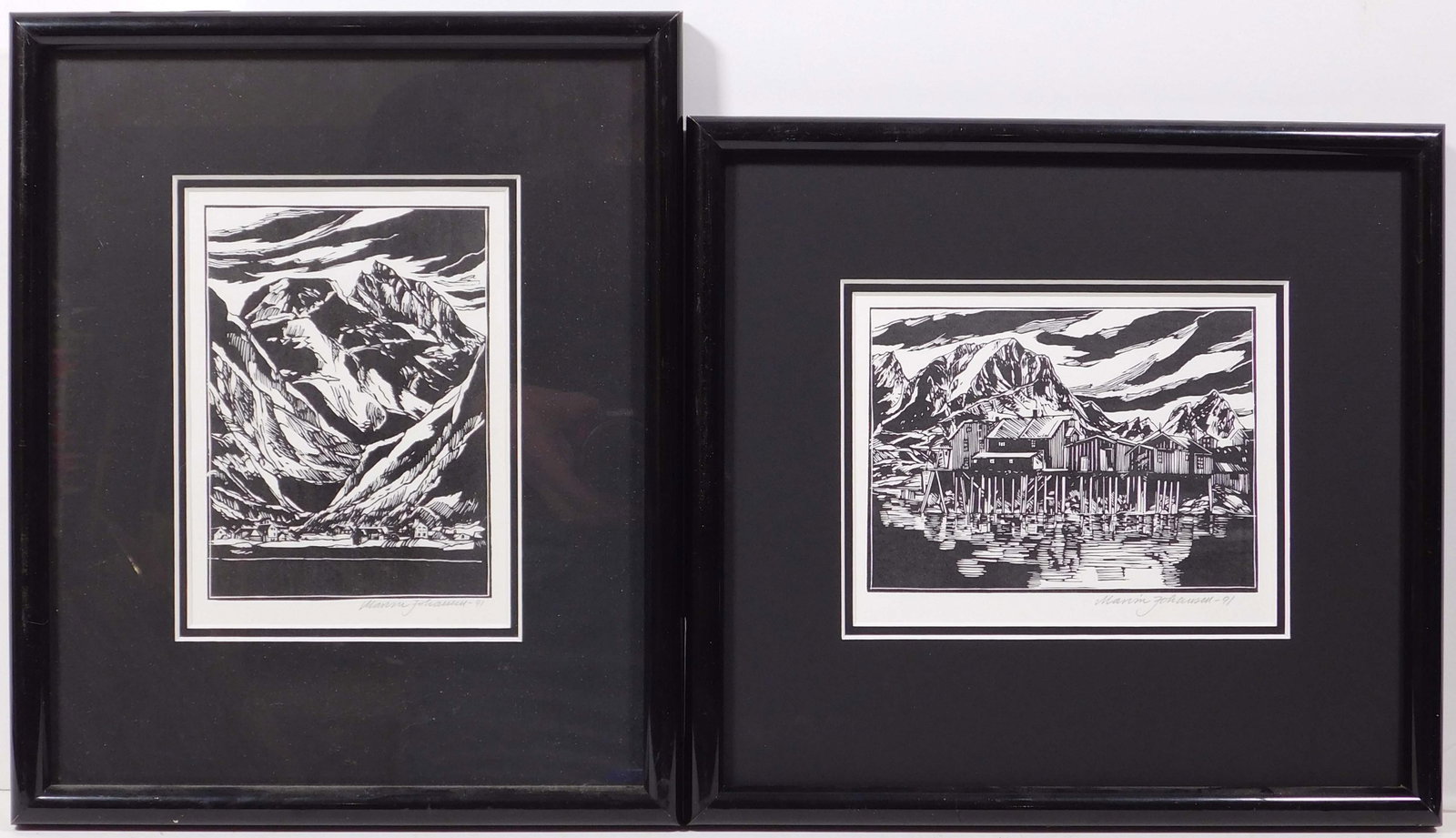 Marion Johansen: Alaskan Sea Town (2 Engravings) (1 of 8)