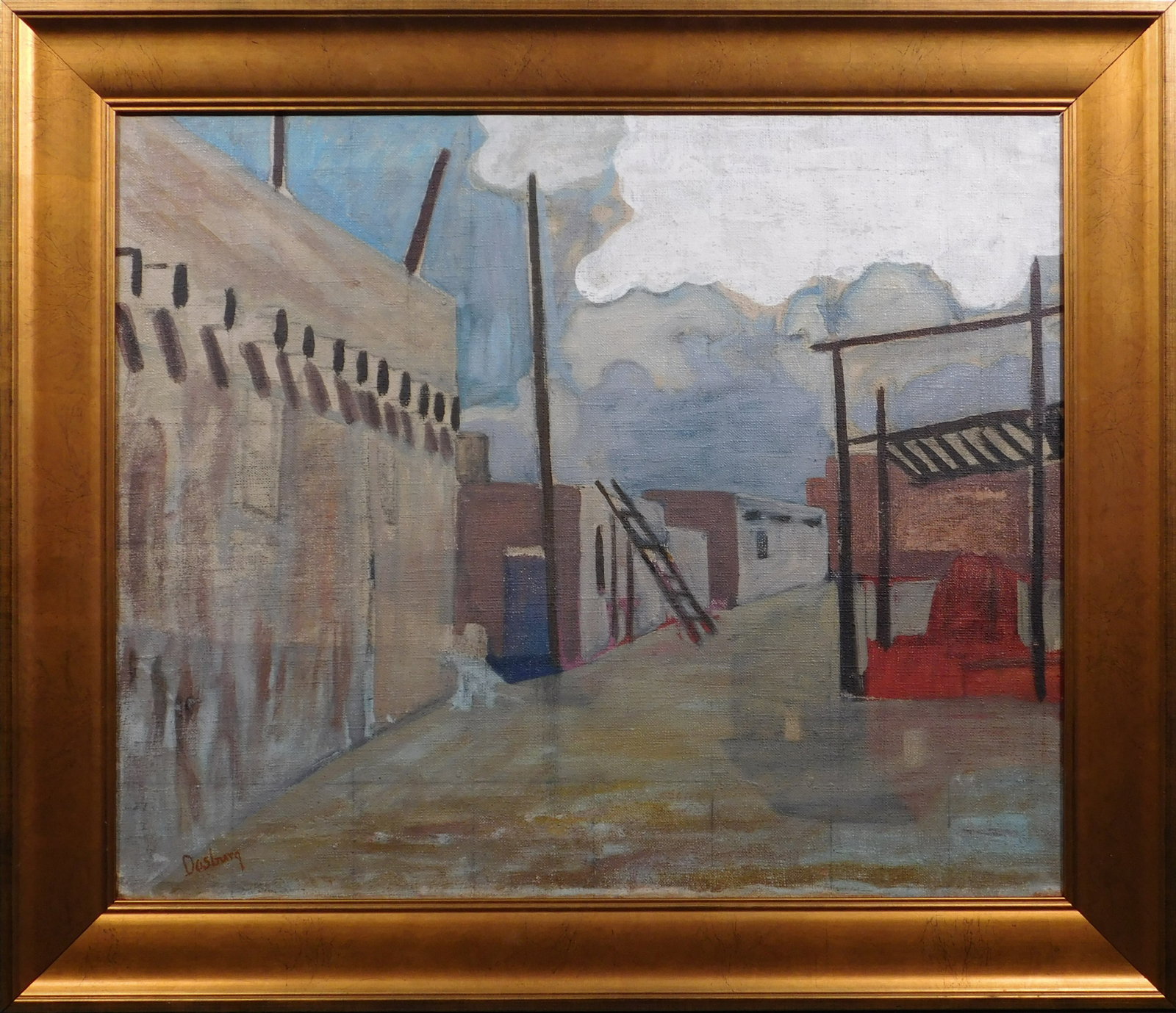Andrew Michael Dasburg, Attributed: Pueblos: Andrew Michael Dasburg (French/ American, 1887 - 1979) Attributed: Pueblos. Oil on canvas, signed lower left, unframed. Andrew Dasburg was one of the leading Modernists in New Mexico for sixty years.