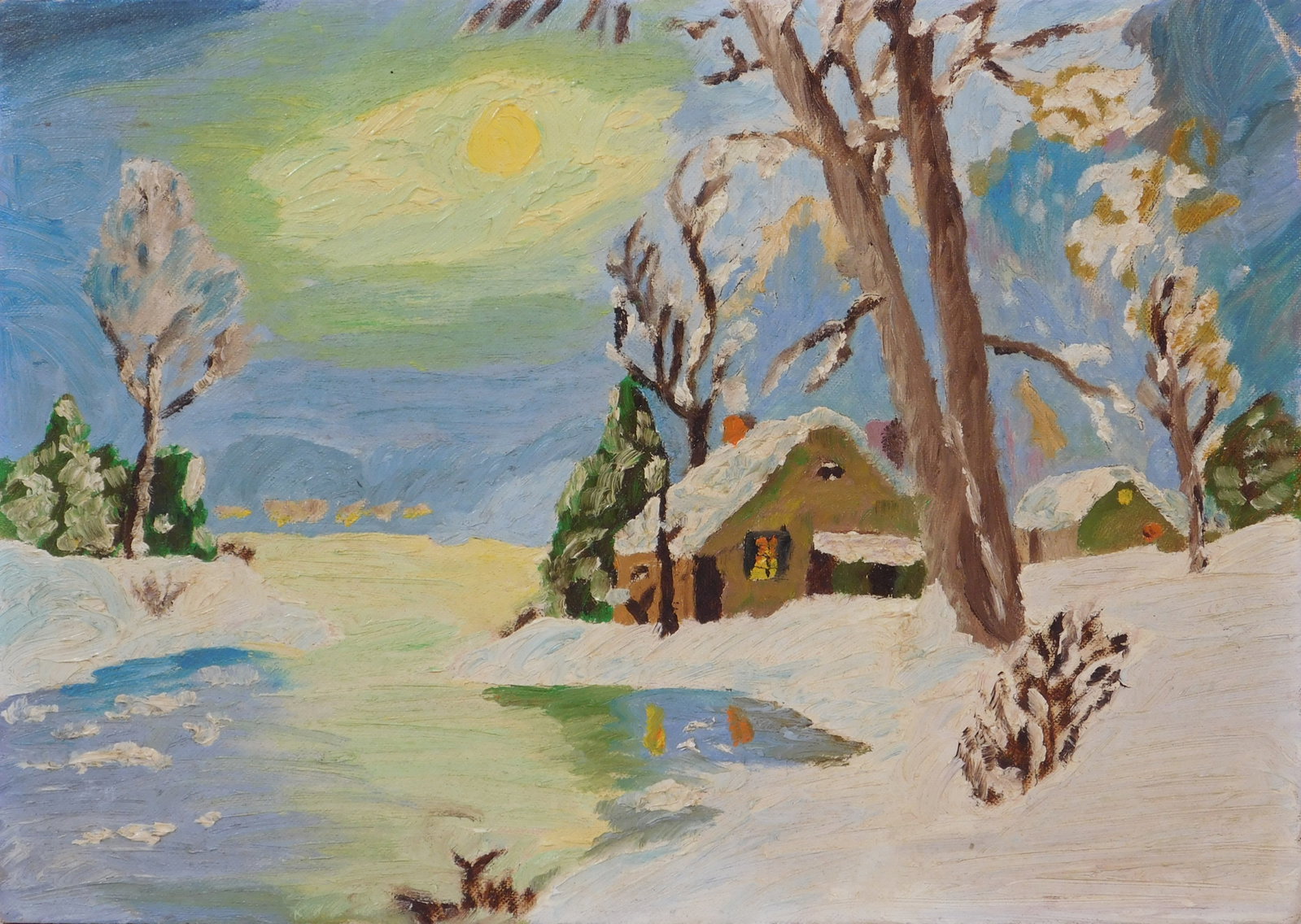 Fairfield Porter, Attributed: Winter Landscape - 2