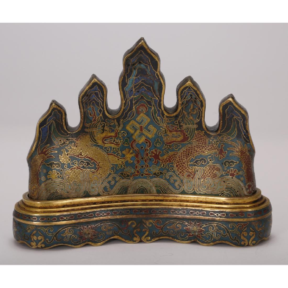 CHINESE CLOISONNE PENHOLDER (1 of 5)