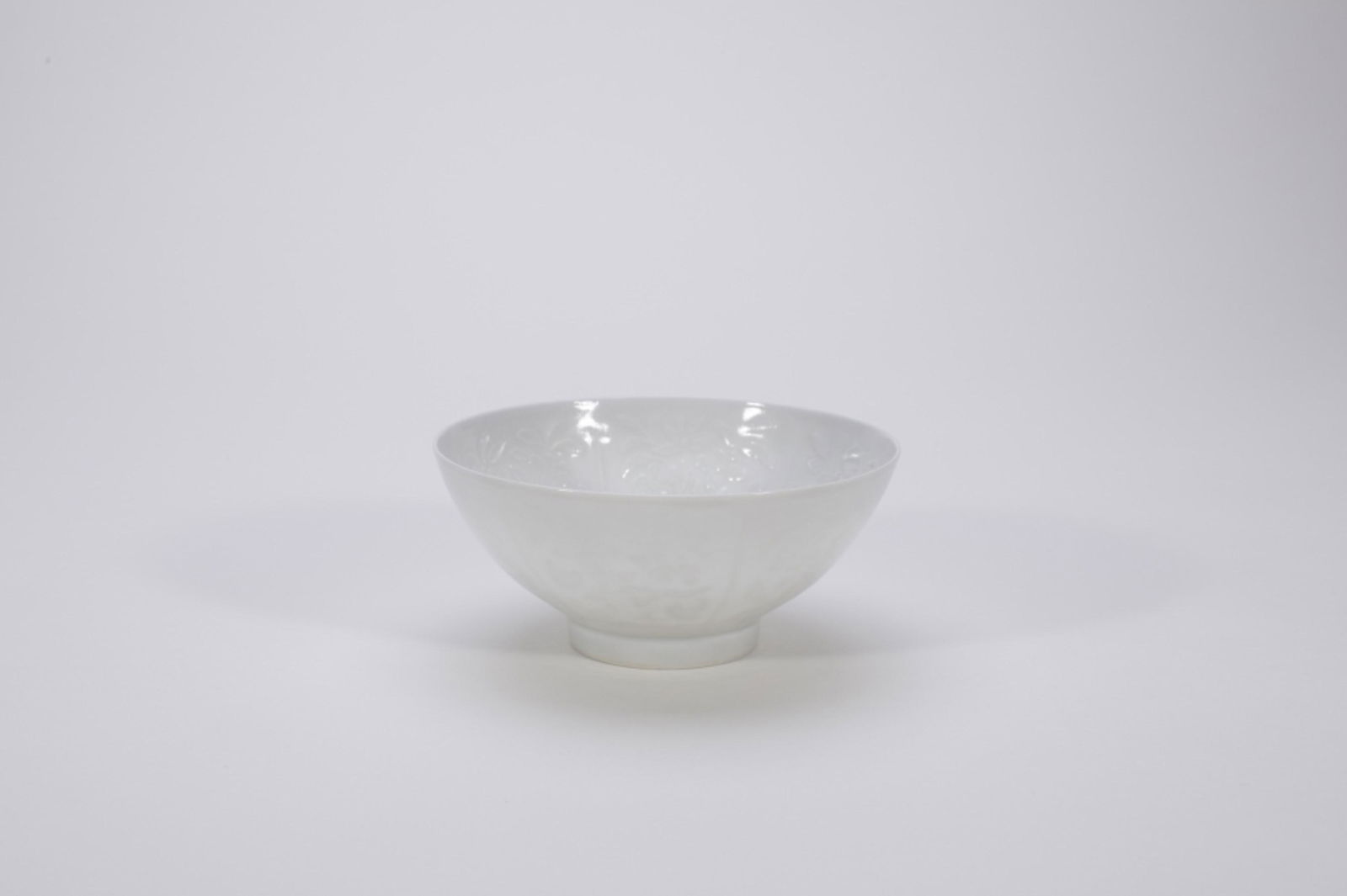 Chinese Molded White Porcelain Bowl (1 of 5)
