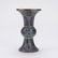 Chinese Cloisonne & Gilt Bronze Gu-Shaped Vase