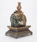 Chinese Jade Elephant, Gilt Bronze Vase & Stand - 2