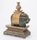 Chinese Jade Elephant, Gilt Bronze Vase & Stand - 3