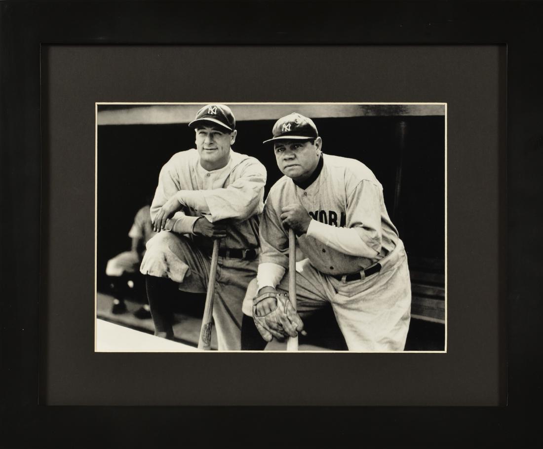 Babe Ruth & Lou Gehrig- Framed Lithograph (1 of 2)