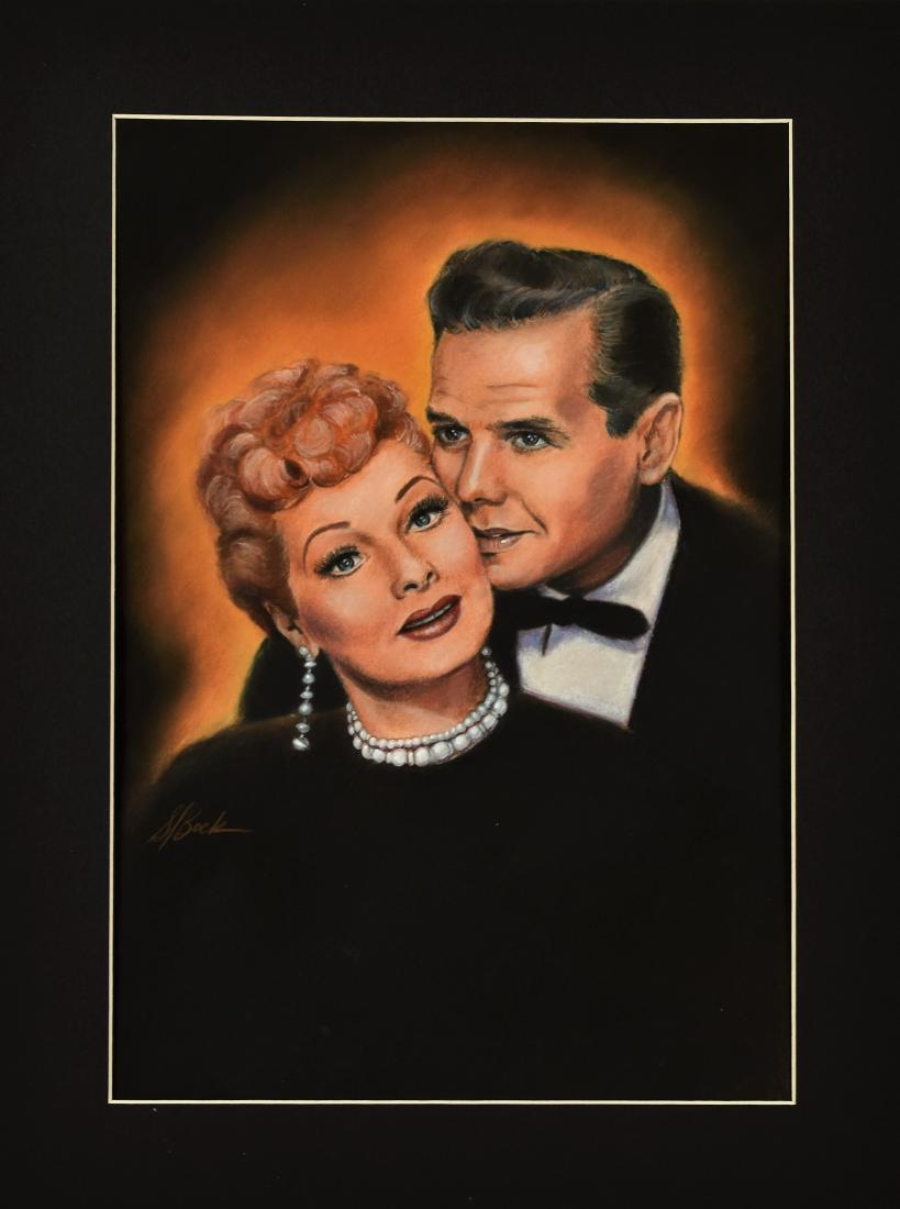 Original H.P. Art of Lucy (Lucille Ball)& Ricky (Desi (1 of 2)