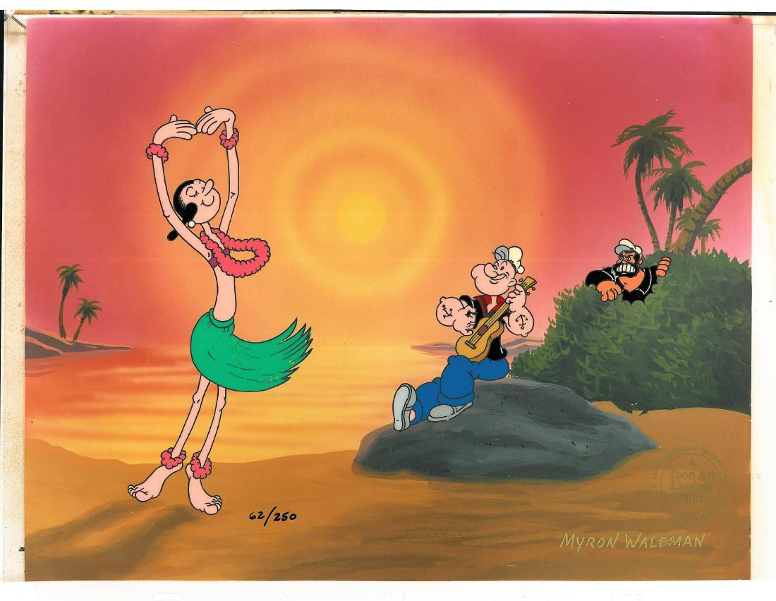 Popeye - LE HP Cel signed Waldman- Dancing Beach (1 of 3)